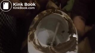 housbands at the toilet