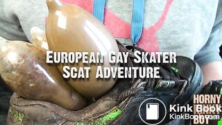 European Gay Skater Scat Adventure