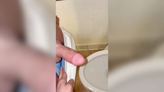 Mistress Cici holds his cock to pee 22