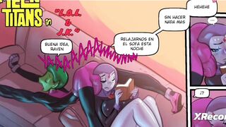 Raven dares beast boy to fuck her tight pussy