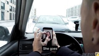 DEBT4k. Skilled debt collector arranges group sex with three nymphs