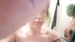 Alternative Girl Shaves Head