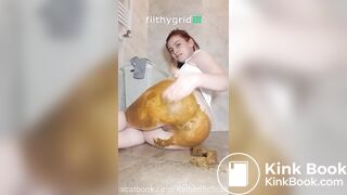 Kathrinescat big shit tight ass dido dirty fuck ass massage shit