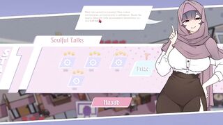 TSUNDERE MILFIN [HENTAI game] muslim woman takes off her hijab