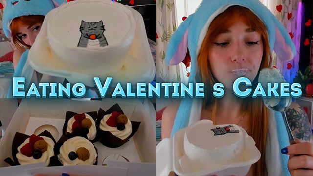 Eating Valentine's Cakes