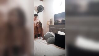 My stepsister's parents are in the next room but she wanted me to fuck her