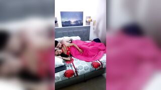 Amateur couple fucking under the sheets, she receives all the cum in her ass