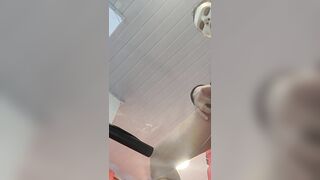 My human urinal drinking urine on the table and sniffing cum 12/23/2023