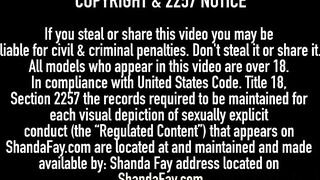 Hot Busty Wife Shanda Fay Gets Her Creamy Cunt & Warm Mouth Fucked Outside!