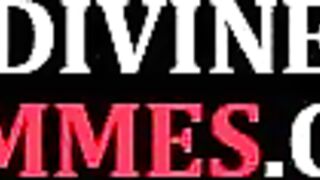 DIVINE BITCHES - Femdom BDSM mature pegging sub asshole for Xmas with strapon