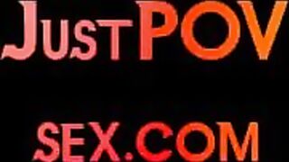 MRPOV - POV busty inked MILF in stockings gets fucked in pussy