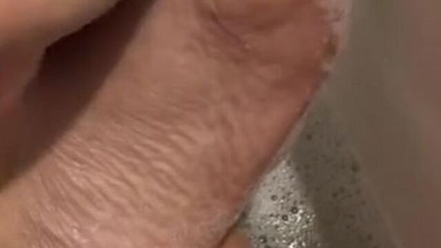 Soapy foot massage