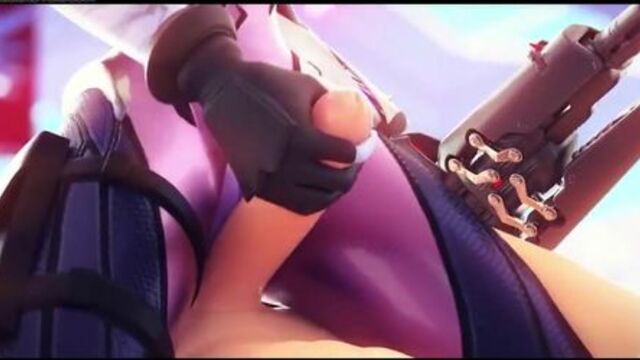 Overwatch Ashe getting threesome sex and anal