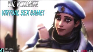 Hot Tracer gives footjob and gets fucked in threesome