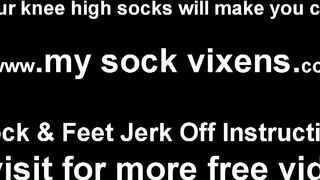 Come here and feel how soft my new socks are JOI (Bella Ink)