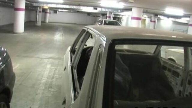 BANGBROS - Public amateur babe POV fucked outdoor by car on parking lot