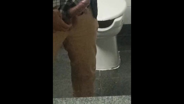 Play into a university bathroom