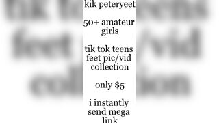 tiktok teens show off their feet together