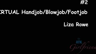 Liza Rowe playing with a delicious dick