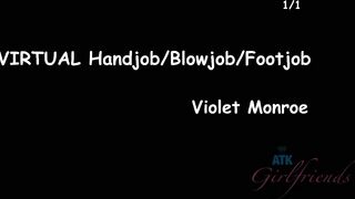 ATK Girlfriends - Violet gives you a handjob, footjob and blowjob in a hotel (Violet Monroe)