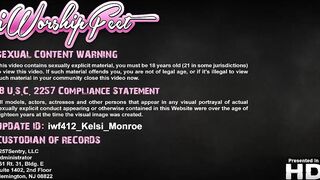 Kelsi Monroe feet worship