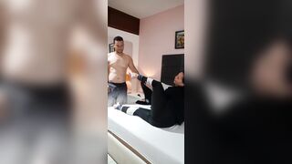 I receive a huge cock in my wet pussy