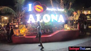 Amateurs enjoy fire show and sex at home after with big ass Thai girlfriend