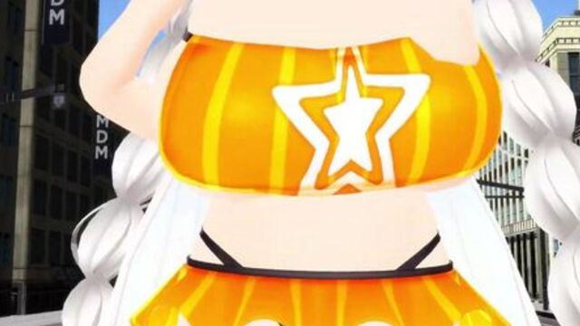 [3D MMD Giantess] Akari Growth & Breast Expansion Dance Original by ????.