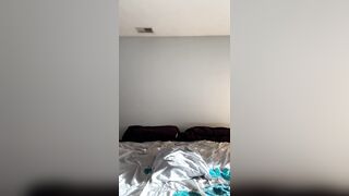 EBONY MILF pillow humping ORGASM