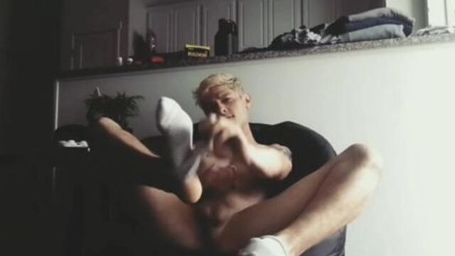 Horny Toe Curling Orgasm White Socks