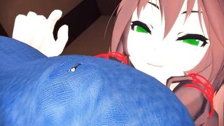 [3D MMD Shrink] Mina Shrinks Girl On Nipple by Koirvon