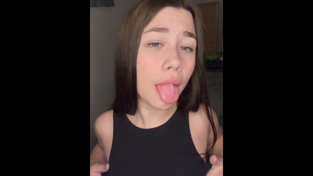 She wants to get cum in her mouth.