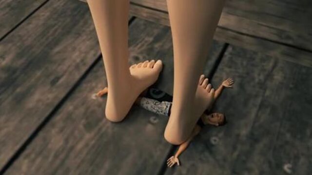 Gwen Giantess Foot Fetish Stomping Animation