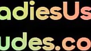 LADIES USE DUDES - Real british amateur gives 1st peg session