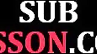 Bound submissive anally fucked by dom while in lingerie
