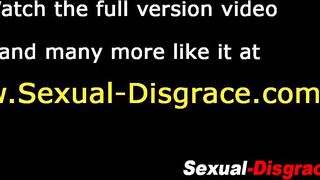 Bdsm slave gags on cock