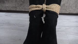 Chinese boots girl bondage