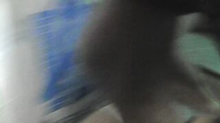 Upskirt footage of bubble ass of girl in g-string