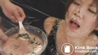 Jap Cunt Forced Vomit Eating