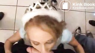 Blonde Slut Gangbang Bukkake