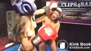 Cat fight then blow chunks