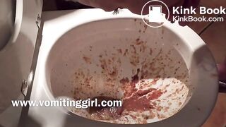 Hot Sexy Vomiting Puke Video in Bikini w Cleavage