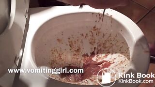 Hot Sexy Vomiting Puke Video in Bikini w Cleavage