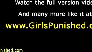 Immobilized sub whipped and spanked
