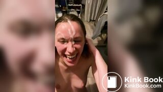 Dating App Girl Facialized