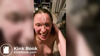 Dating App Girl Facialized