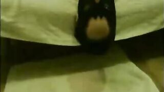 Hot masked brunette gets her throat fucked hard