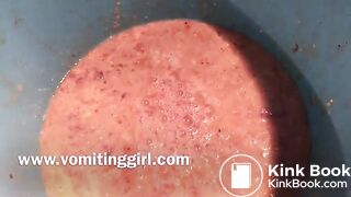 Hot & sexy puking video of bikini girl & bucket