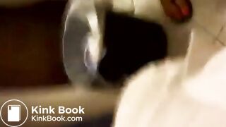 Sick in the toilet She's drunk