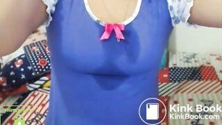 cute skype whore drinks puke and blows bubbles 3